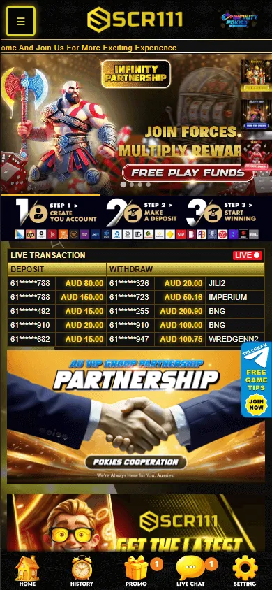 Scr111 Casino mobile-optimised home website for Australian players